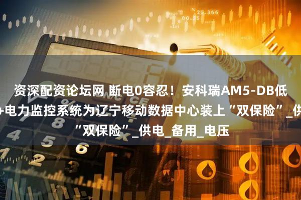 资深配资论坛网 断电0容忍！安科瑞AM5-DB低压备自投装置+电力监控系统为辽宁移动数据中心装上“双保险”_供电_备用_电压