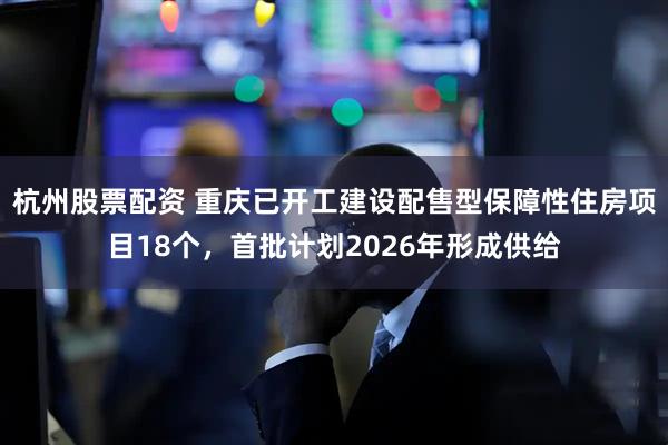 杭州股票配资 重庆已开工建设配售型保障性住房项目18个，首批计划2026年形成供给